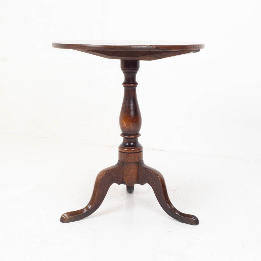 Country George III Elm Wine Tripod Table C1770 (Georgian Side Occasional) View X
