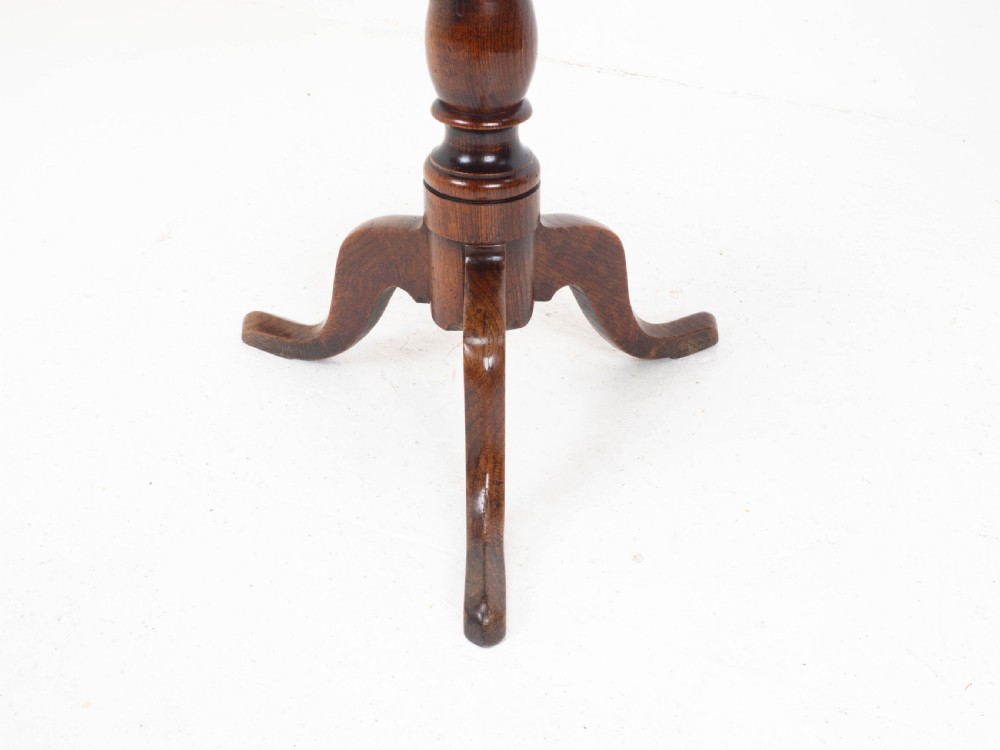 Country George III Elm Wine Tripod Table C1770 (Georgian Side Occasional) View XII
