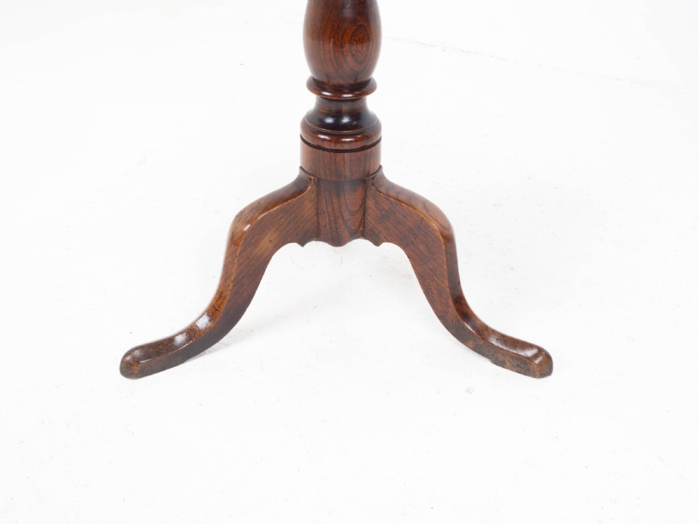 Country George III Elm Wine Tripod Table C1770 (Georgian Side Occasional) View XIII