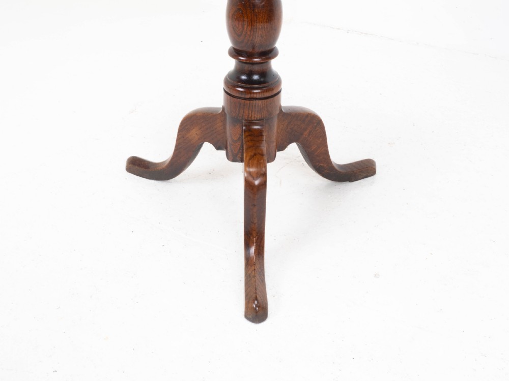 Country George III Elm Wine Tripod Table C1770 (Georgian Side Occasional) View XIV