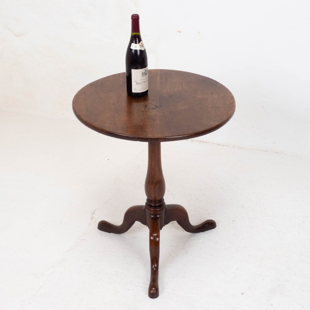 George III Mahogany Wine Tripod Table C1770 (Georgian Side Occasional) View II