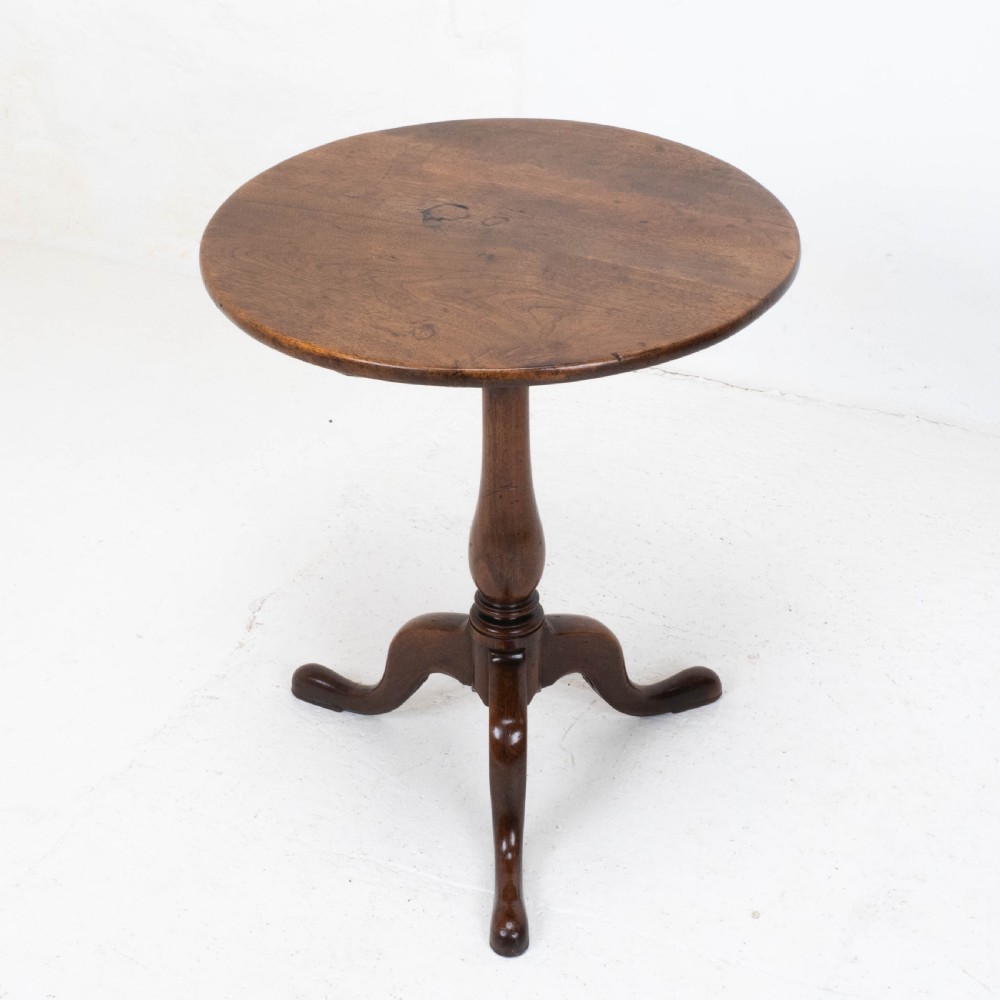 George III Mahogany Wine Tripod Table C1770 (Georgian Side Occasional) View III