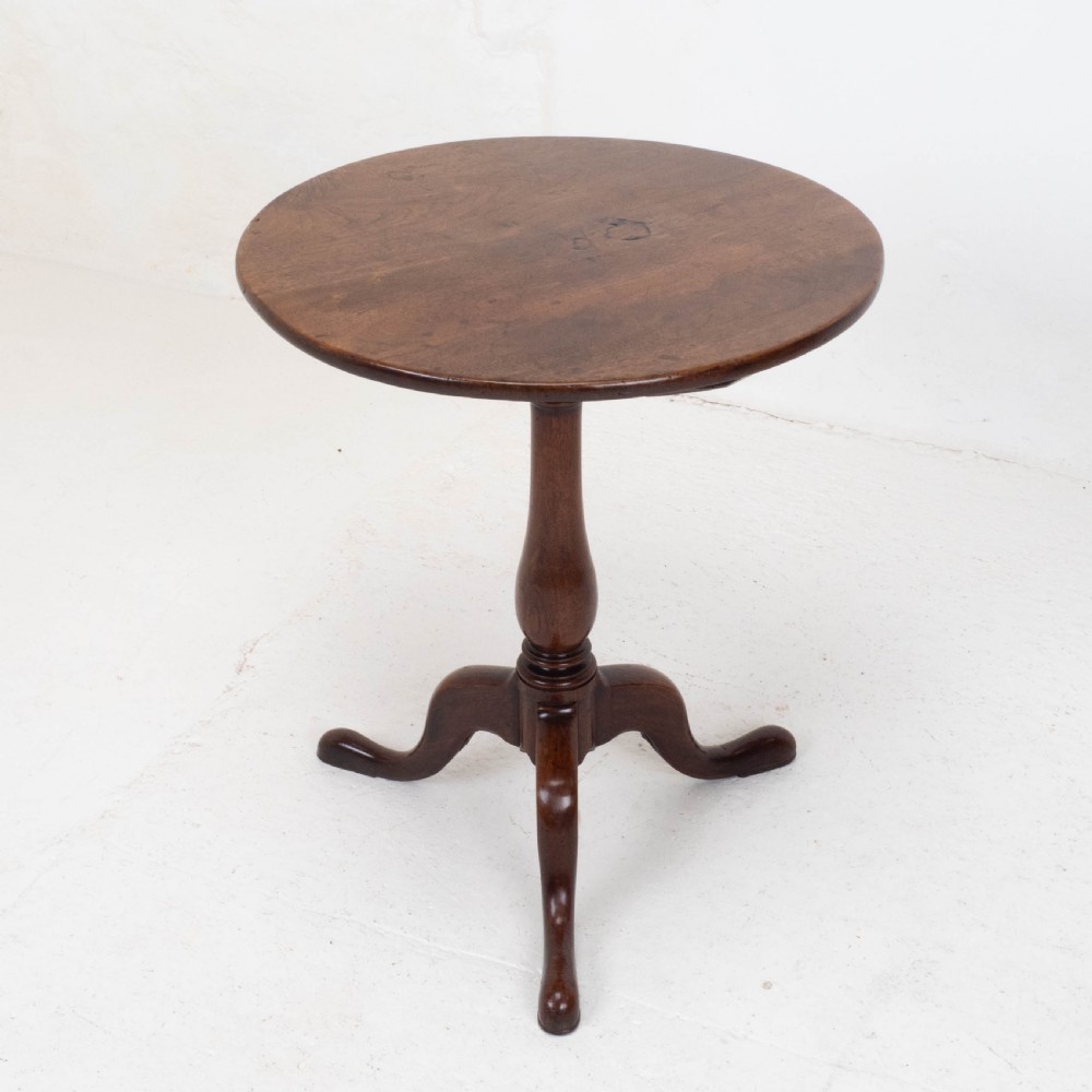 George III Mahogany Wine Tripod Table C1770 (Georgian Side Occasional) View V