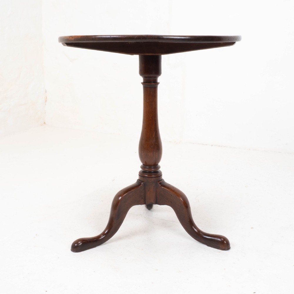 George III Mahogany Wine Tripod Table C1770 (Georgian Side Occasional) View VI