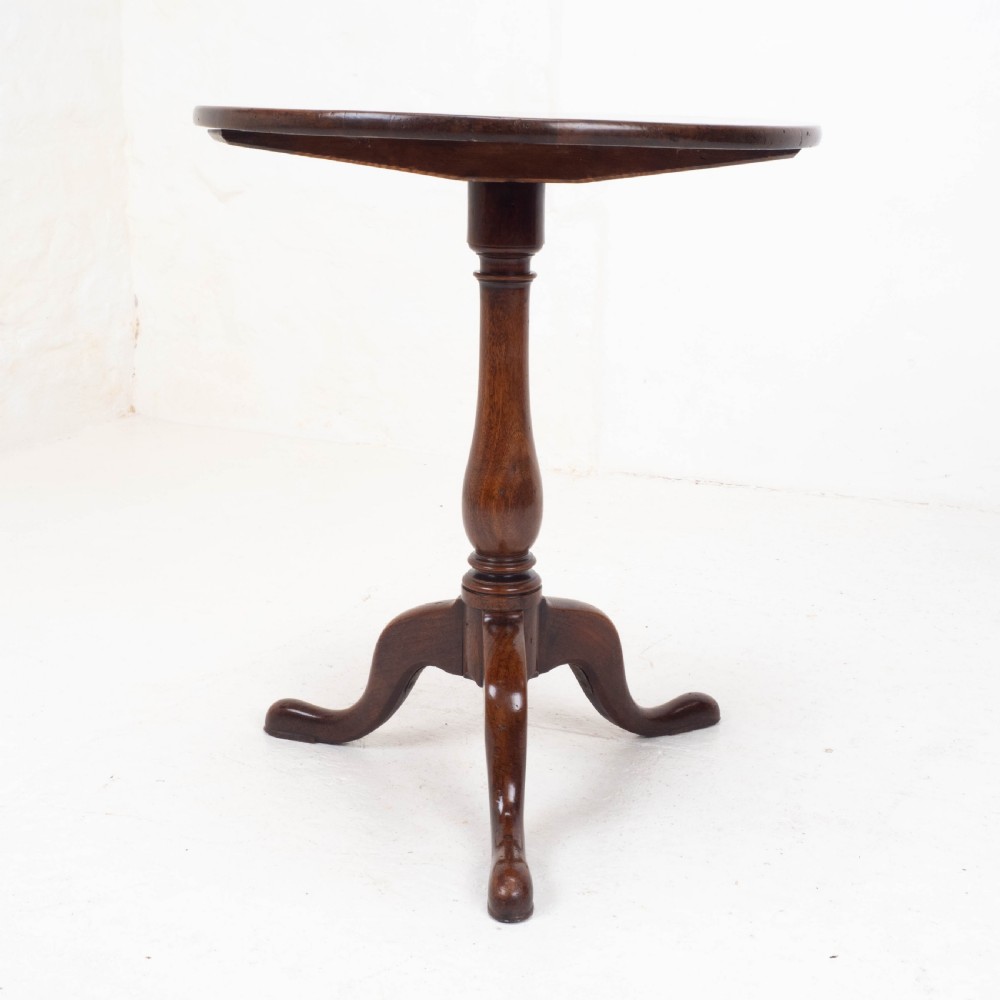 George III Mahogany Wine Tripod Table C1770 (Georgian Side Occasional) View IX