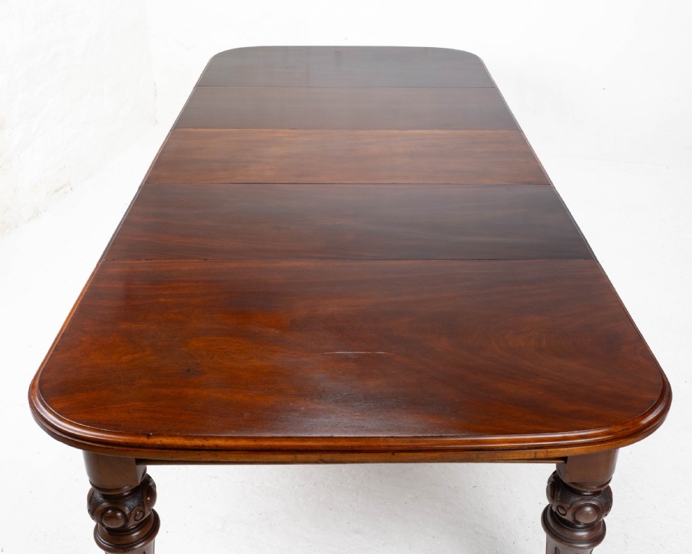 Victorian 10ft 12 Seater Mahogany Extending Dining Table C1870 (Joseph Fitter) View IX