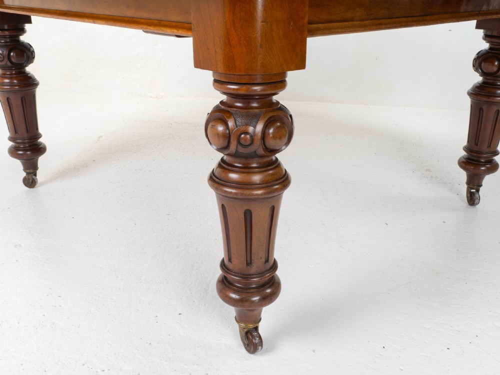 Victorian 10ft 12 Seater Mahogany Extending Dining Table C1870 (Joseph Fitter) View XIII