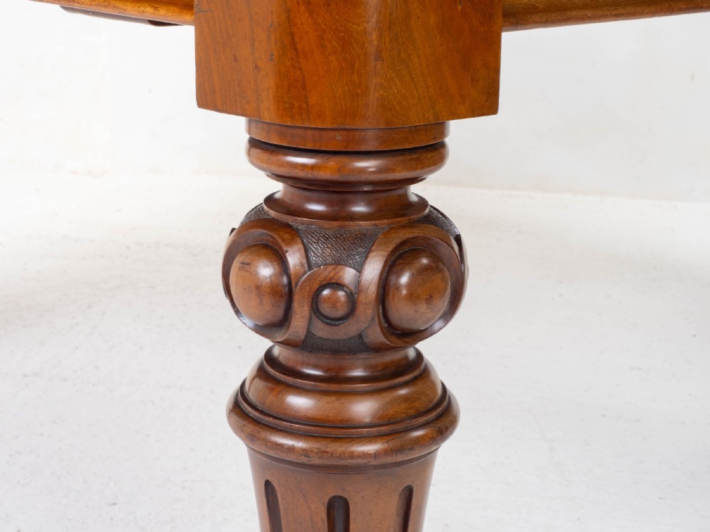 Victorian 10ft 12 Seater Mahogany Extending Dining Table C1870 (Joseph Fitter) View XIV