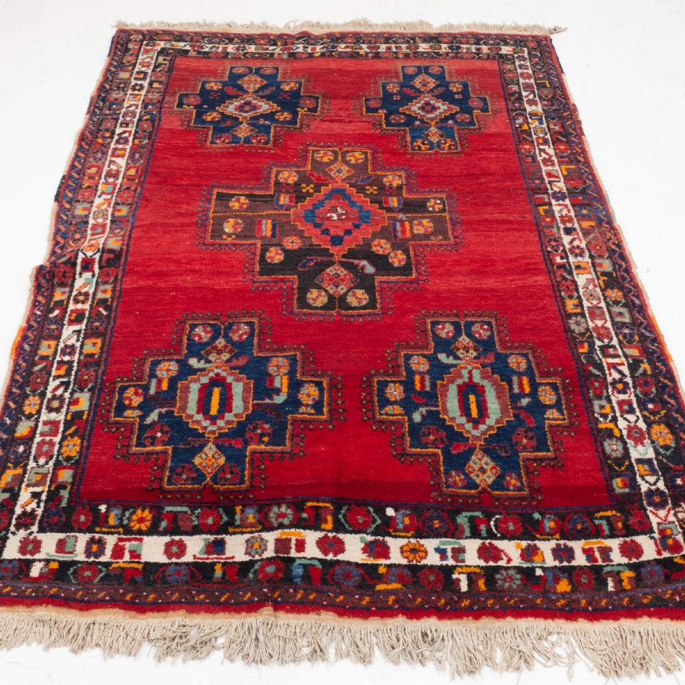 Afshar Tribal Persian Handwoven Rug 7'7