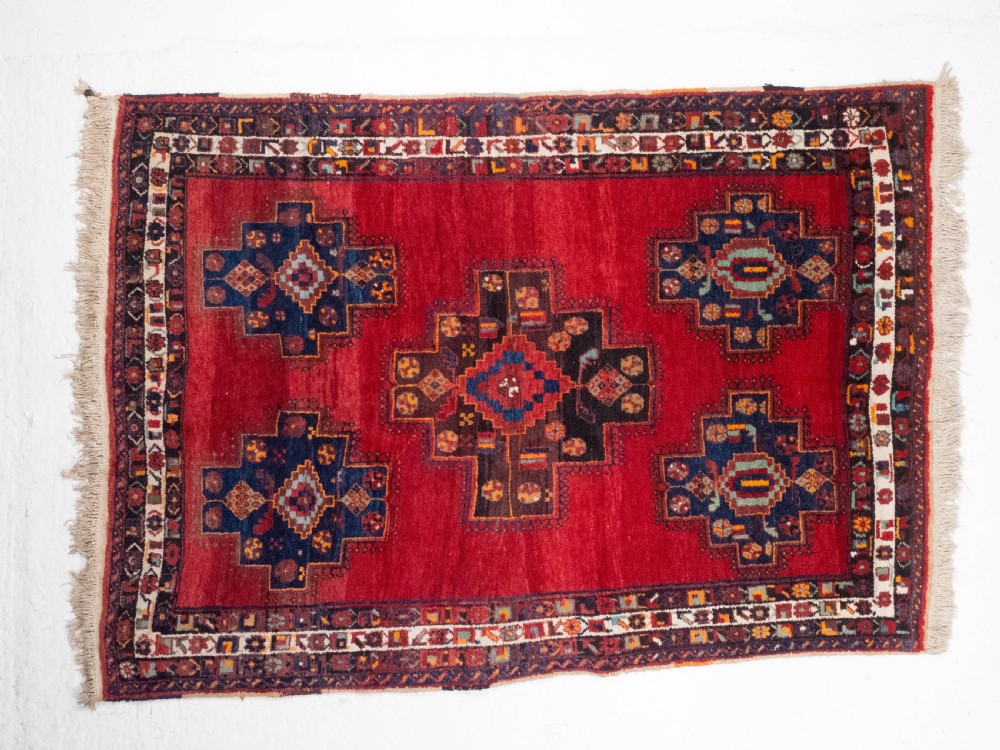 Afshar Tribal Persian Handwoven Rug 7'7