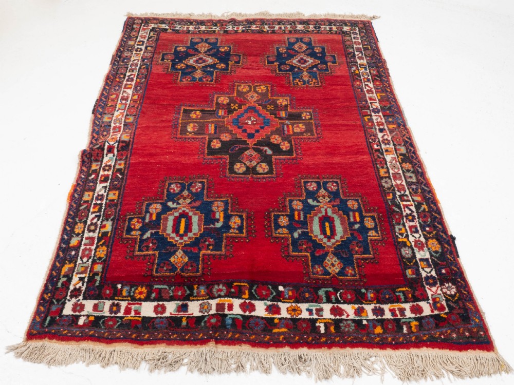 Afshar Tribal Persian Handwoven Rug 7'7