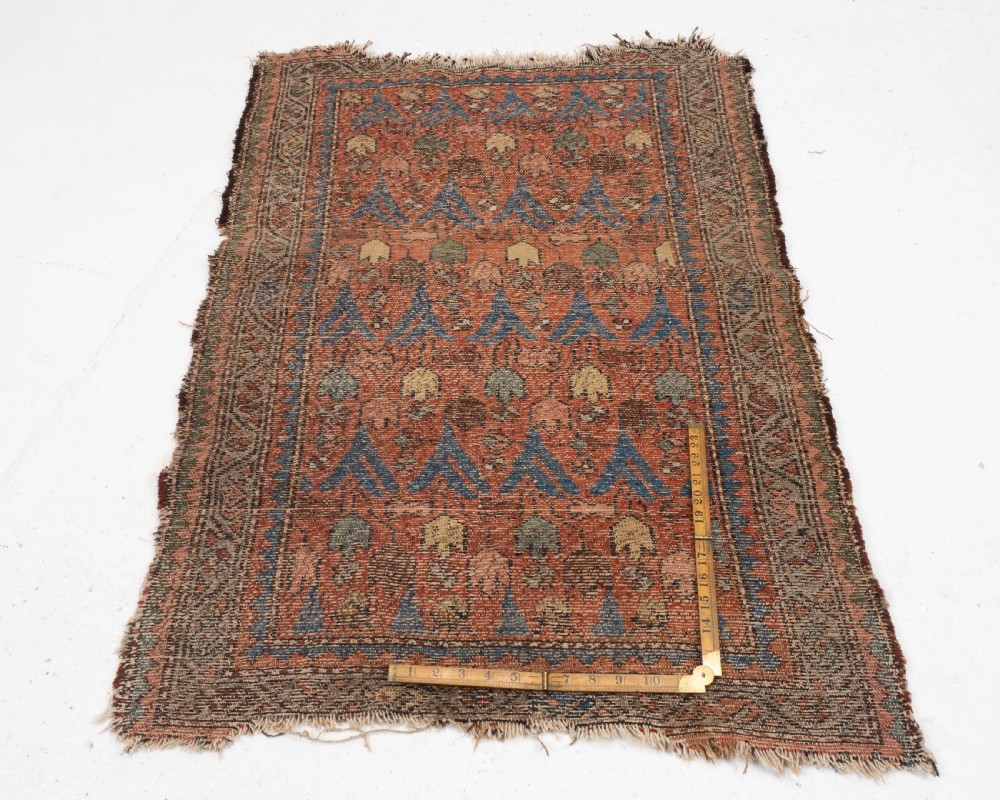 Antique Caucasian Rug 118x78cm C19th (Oriental Handwoven) View V