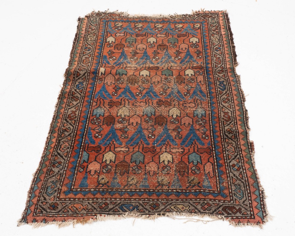 Antique Caucasian Rug 118x78cm C19th (Oriental Handwoven) View IX