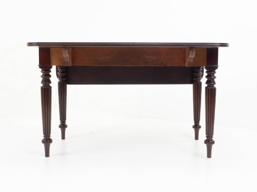 Regency Mahogany Plum Pudding Pembroke Drop Leaf Breakfast Dining Table View IV