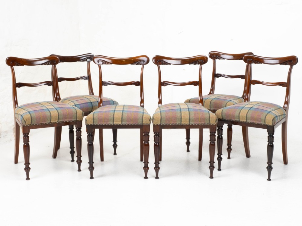 Victorian Set of 6 Rosewood Dining Chairs C1860 View III