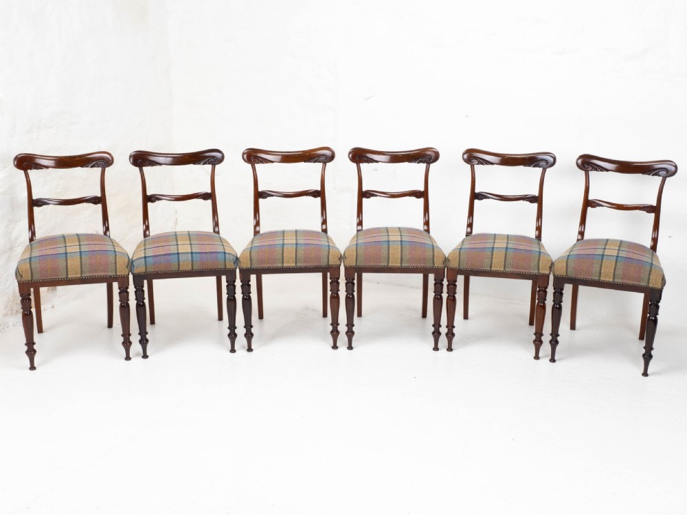 Victorian Set of 6 Rosewood Dining Chairs C1860 View IV