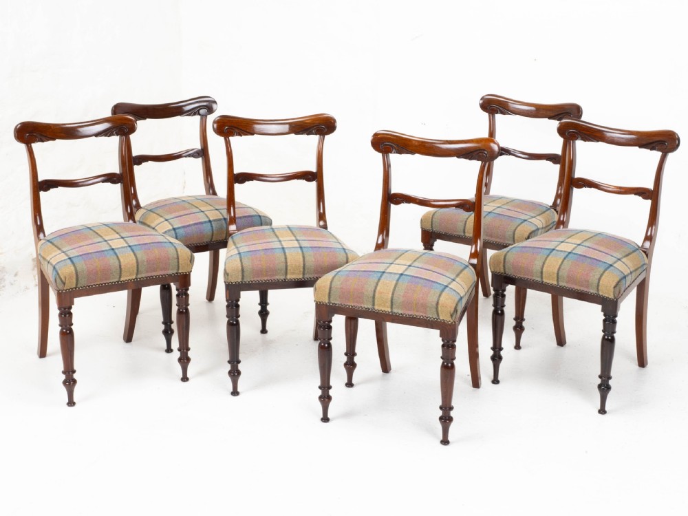 Victorian Set of 6 Rosewood Dining Chairs C1860 View VII