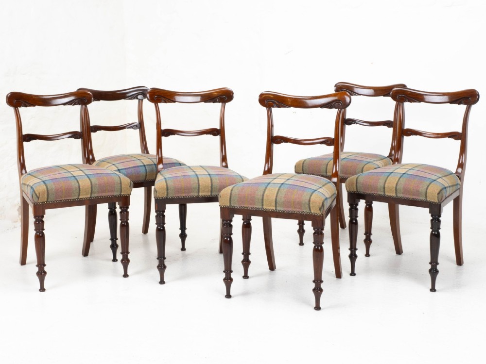 Victorian Set of 6 Rosewood Dining Chairs C1860 View IX