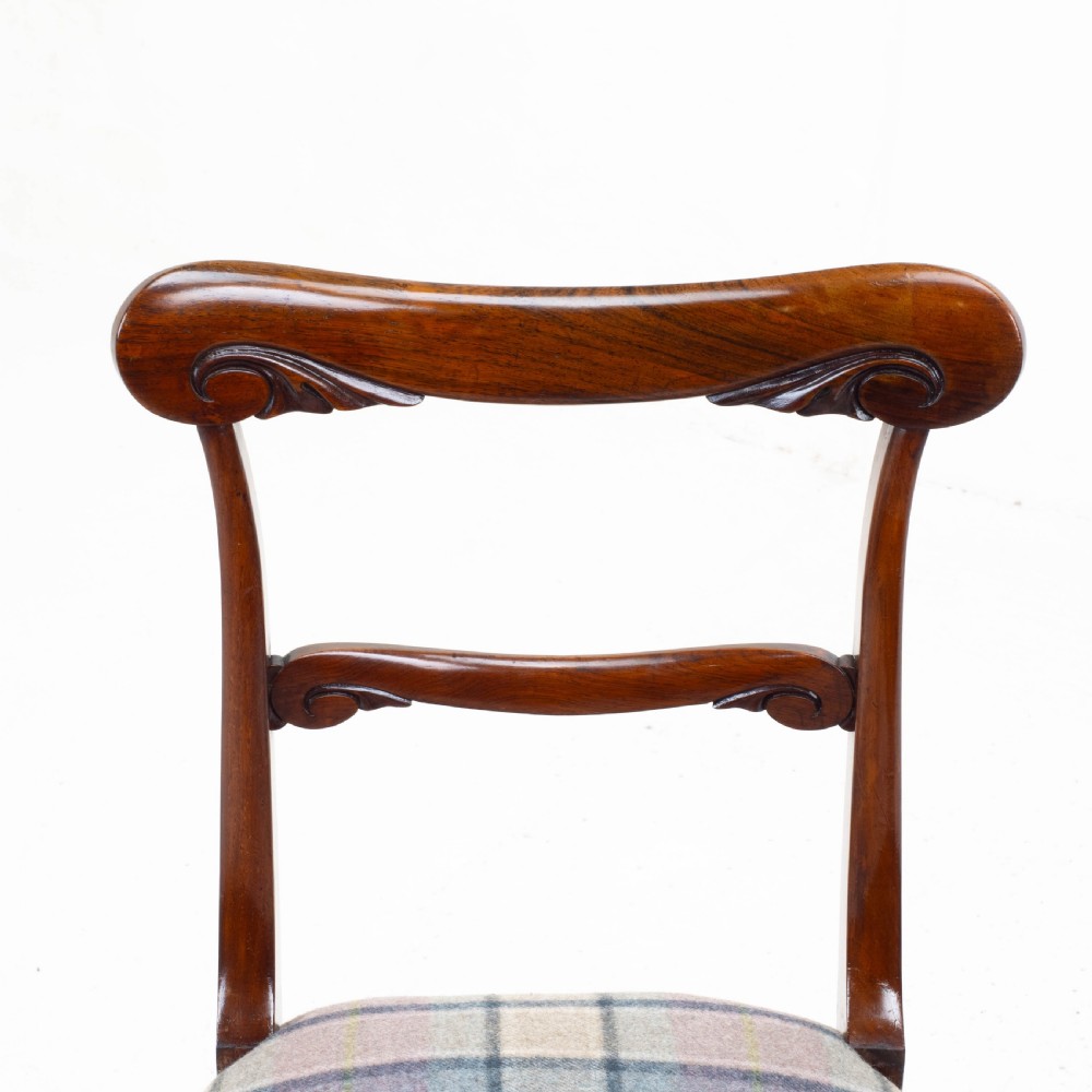 Victorian Set of 6 Rosewood Dining Chairs C1860 View XV
