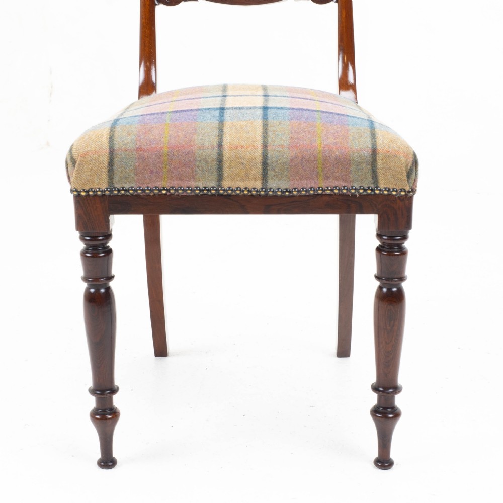 Victorian Set of 6 Rosewood Dining Chairs C1860 View XVII