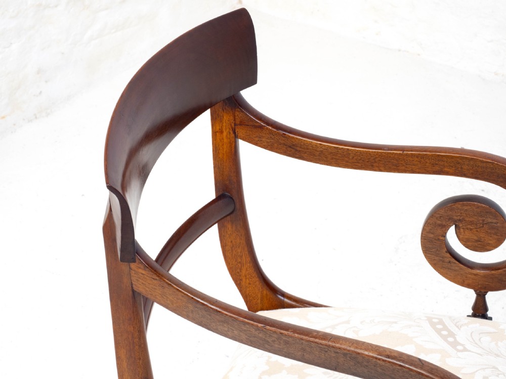 Victorian Set of 8 Mahogany Bar Back Dining Chairs Carvers C1850 View XIII