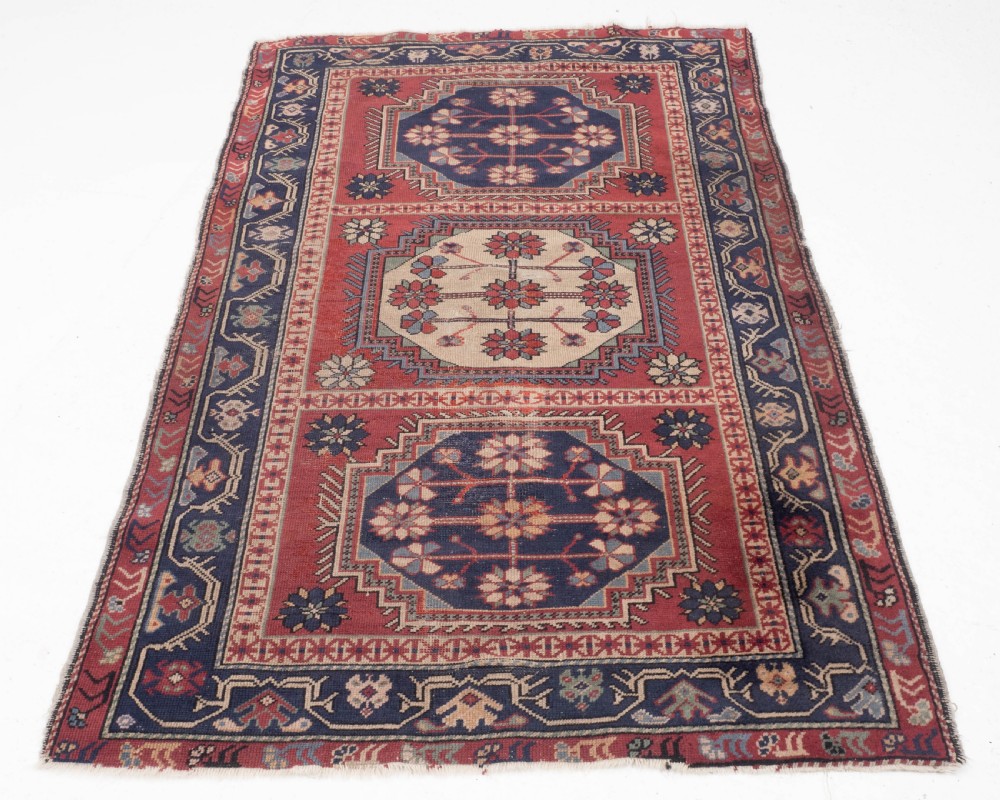 Caucasian Handwoven Rug 6'11