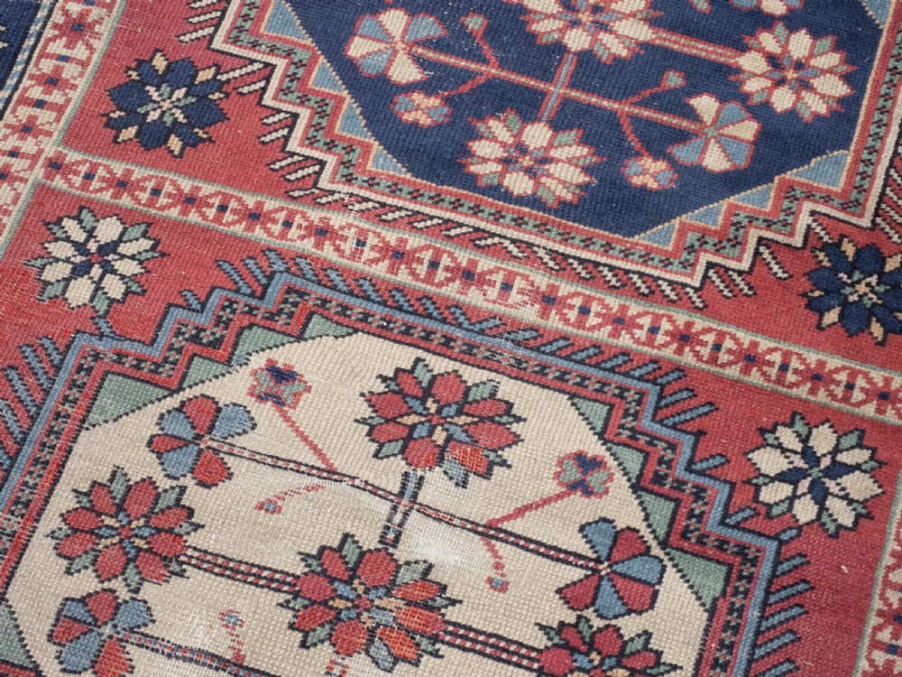 Caucasian Handwoven Rug 6'11