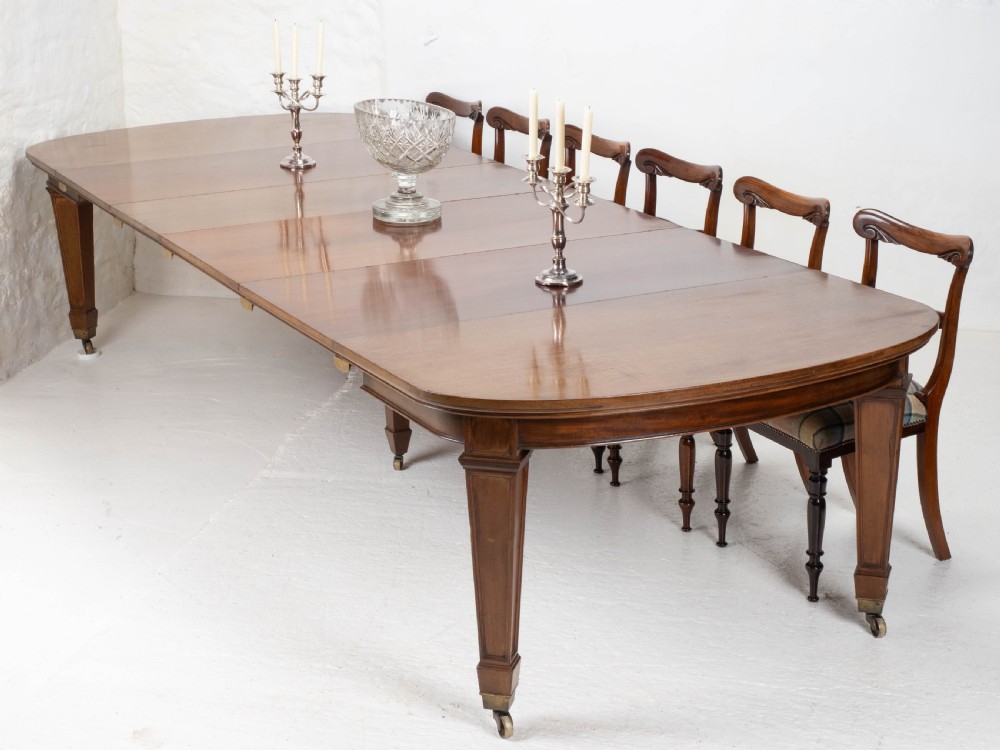 Gillows 12ft Extending Mahogany Dining Table C1860 (14 Seater) View IV