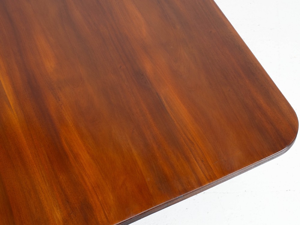 Regency Mahogany Tilt-Top Rectangular Paw & Claw Breakfast Dining Table C1810 View XVI