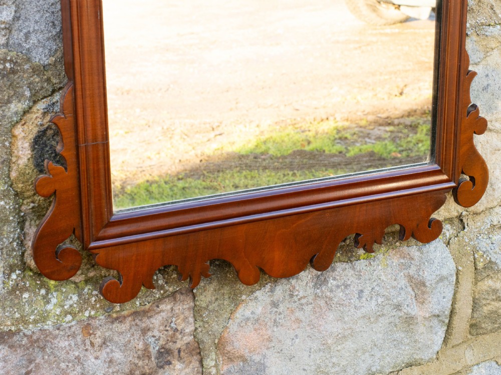 Georgian Fretwork Mahogany Pier Glass Wall Mirror C19th (George III Chippendale) View VI
