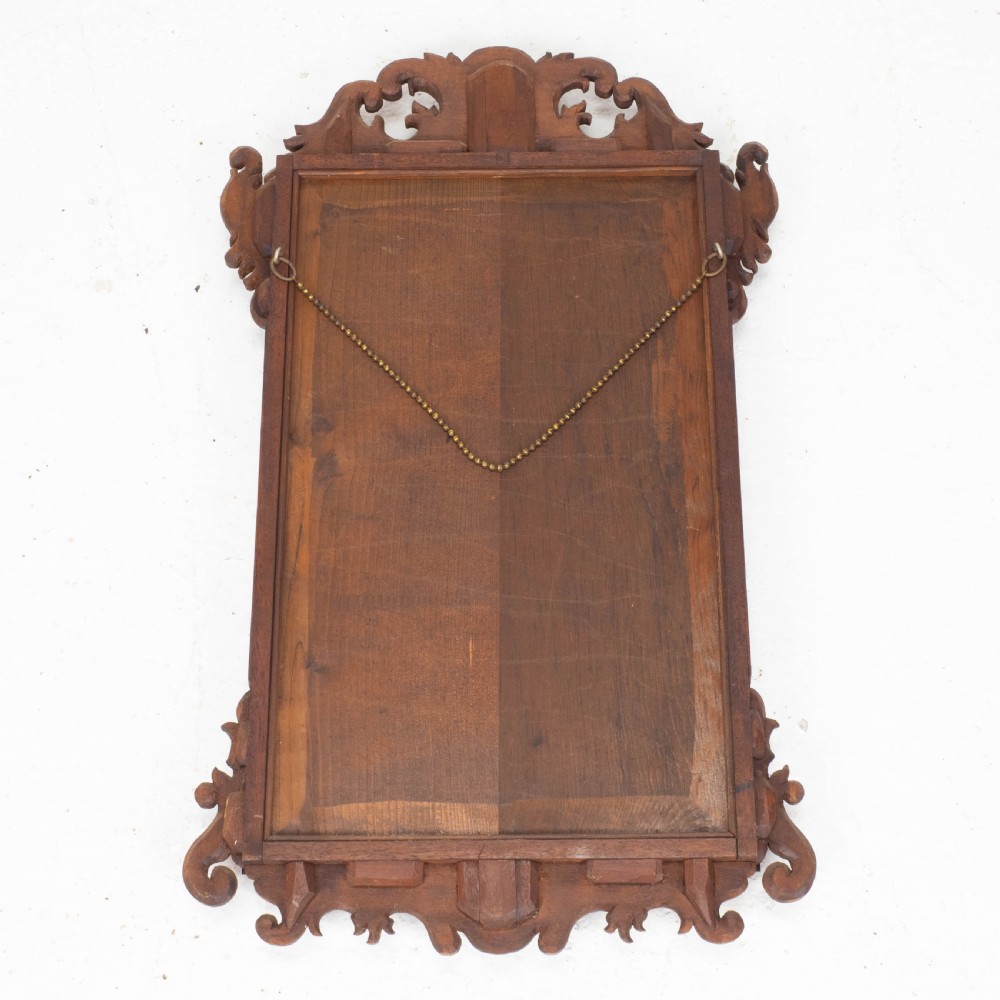 Georgian Fretwork Mahogany Pier Glass Wall Mirror C19th (George III Chippendale) View VII