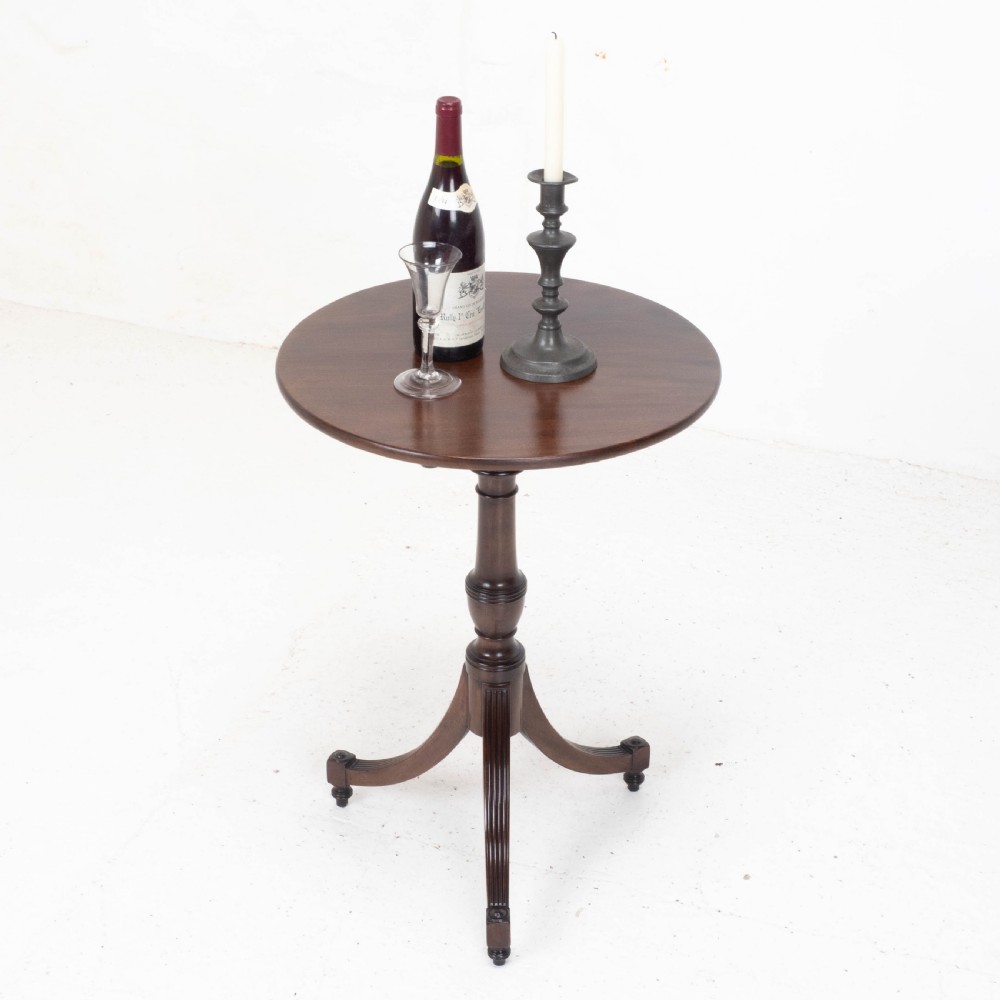 Regency Mahogany Tilt-top Tripod Wine Table C1810 (Georgian Tilt-top Side) View II