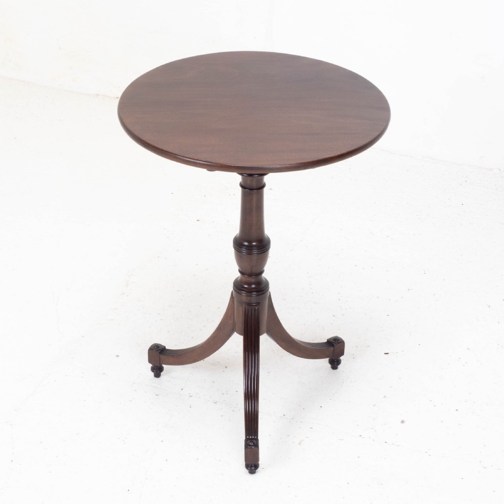 Regency Mahogany Tilt-top Tripod Wine Table C1810 (Georgian Tilt-top Side) View III