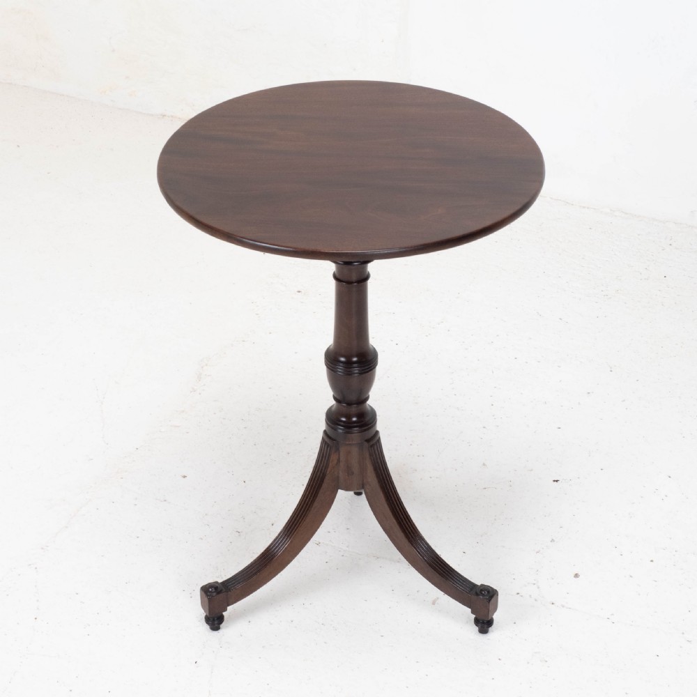 Regency Mahogany Tilt-top Tripod Wine Table C1810 (Georgian Tilt-top Side) View IV