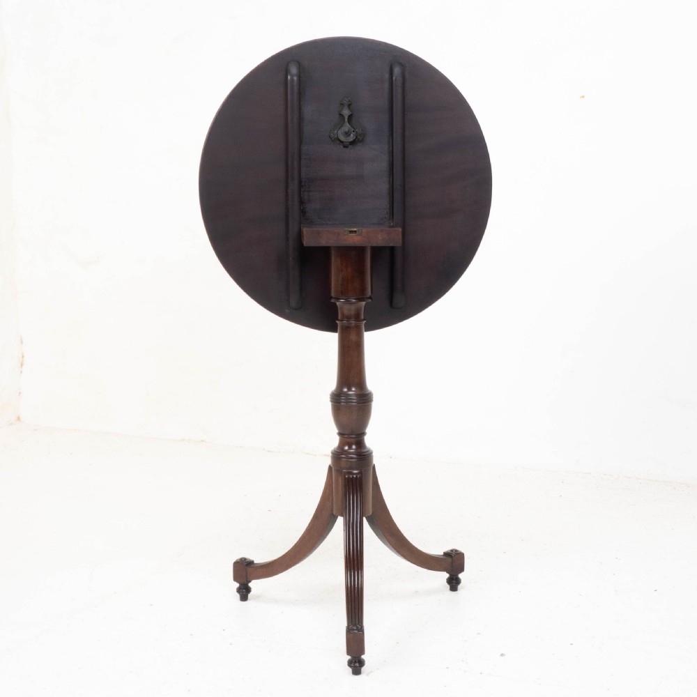 Regency Mahogany Tilt-top Tripod Wine Table C1810 (Georgian Tilt-top Side) View XIV