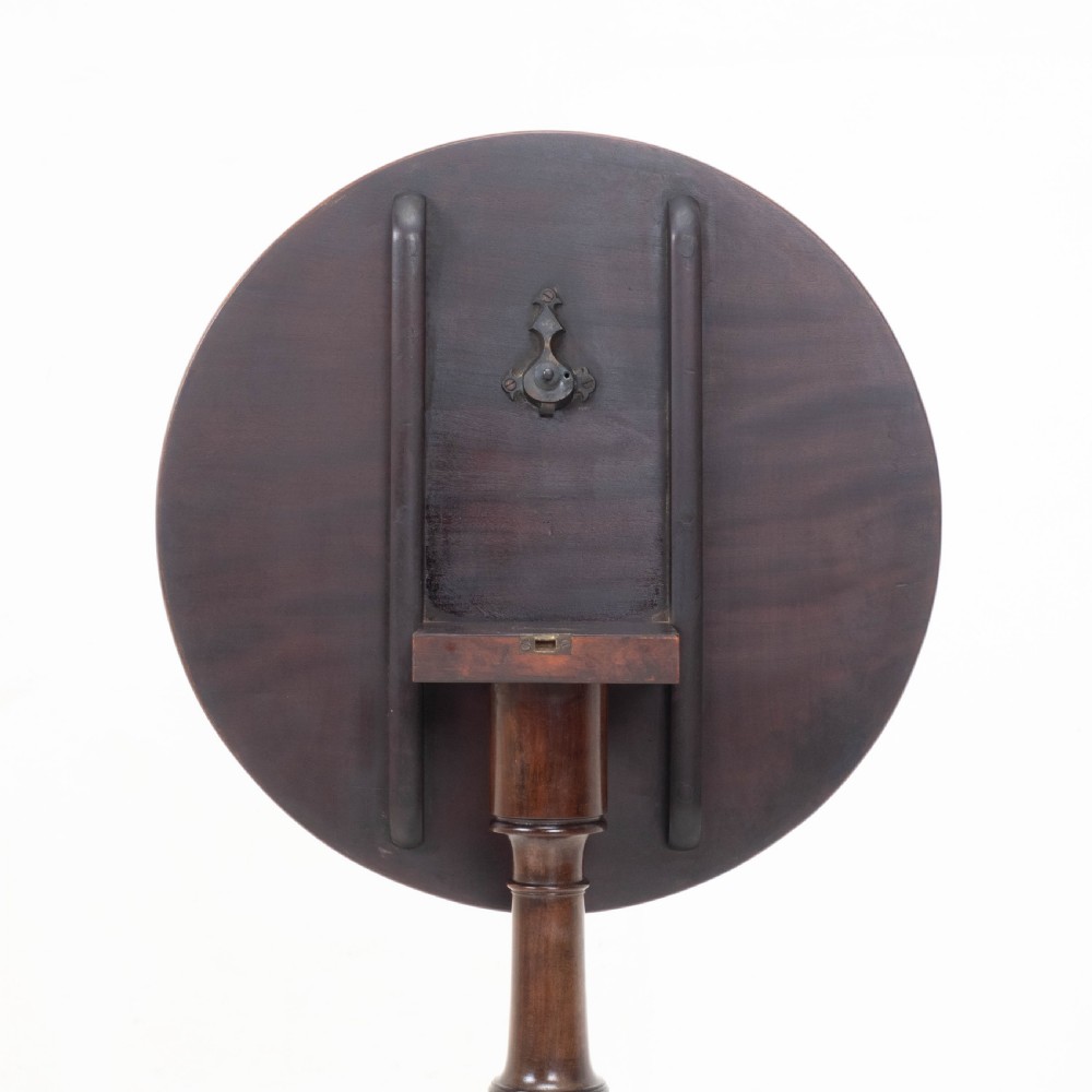 Regency Mahogany Tilt-top Tripod Wine Table C1810 (Georgian Tilt-top Side) View XV