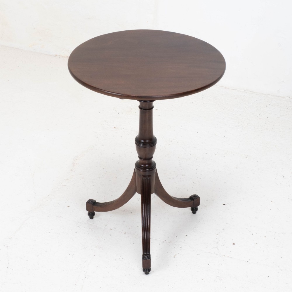 Regency Mahogany Tilt-top Tripod Wine Table C1810 (Georgian Tilt-top Side) View XVI