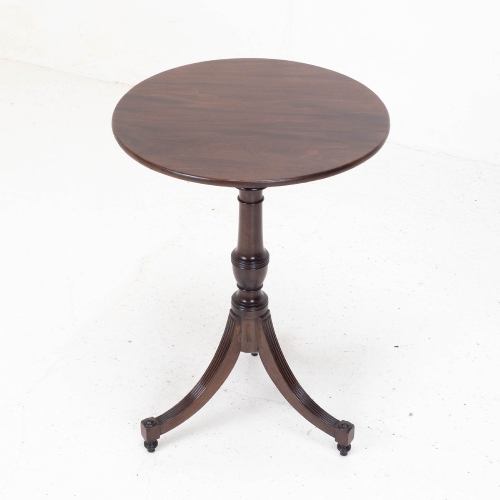 Regency Mahogany Tilt-top Tripod Wine Table C1810 (Georgian Tilt-top Side) View XVII