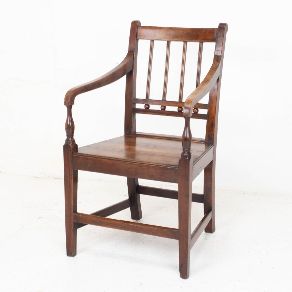 Georgian Fruitwood Country Carver Armchair C1800 (George III Farmhouse)