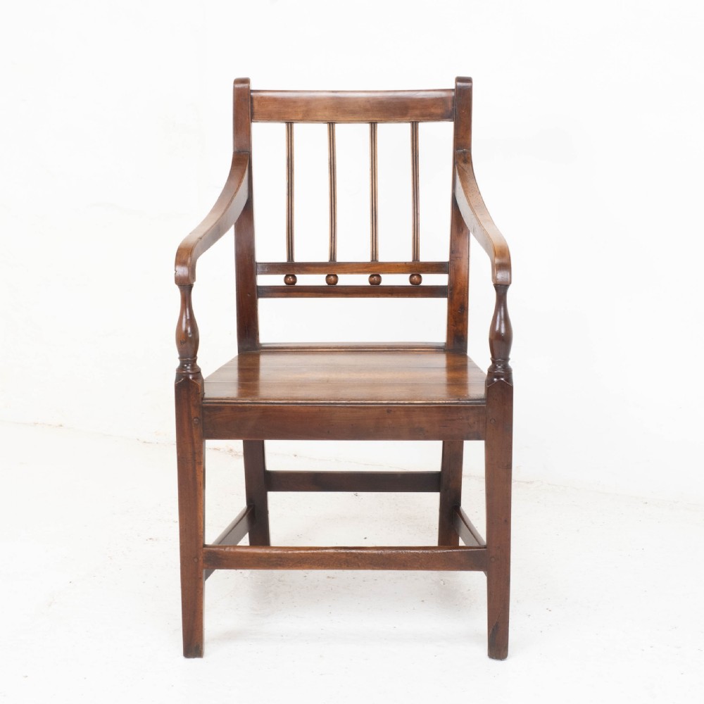 Georgian Fruitwood Country Carver Armchair C1800 (George III Farmhouse) View II