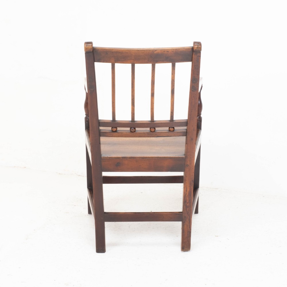 Georgian Fruitwood Country Carver Armchair C1800 (George III Farmhouse) View V