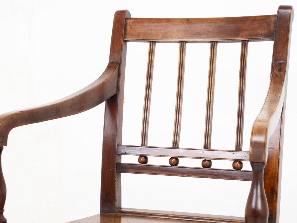 Georgian Fruitwood Country Carver Armchair C1800 (George III Farmhouse) View VIII