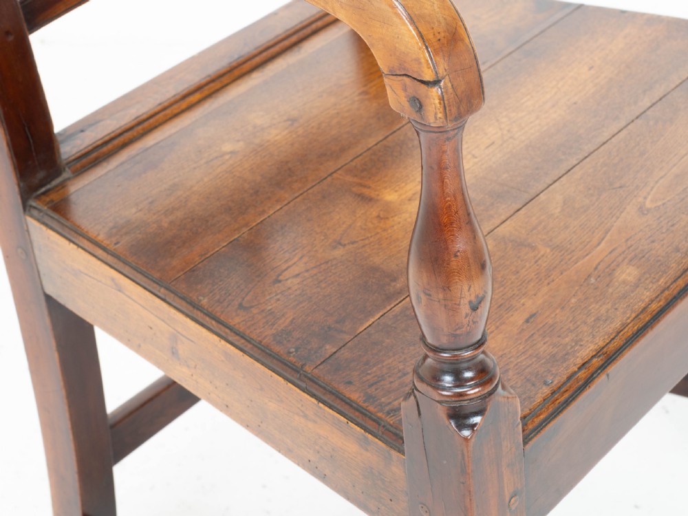 Georgian Fruitwood Country Carver Armchair C1800 (George III Farmhouse) View IX