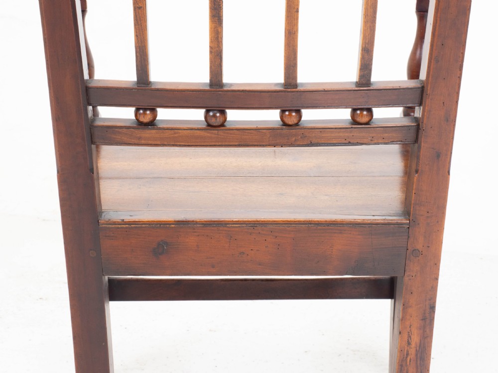 Georgian Fruitwood Country Carver Armchair C1800 (George III Farmhouse) View XI