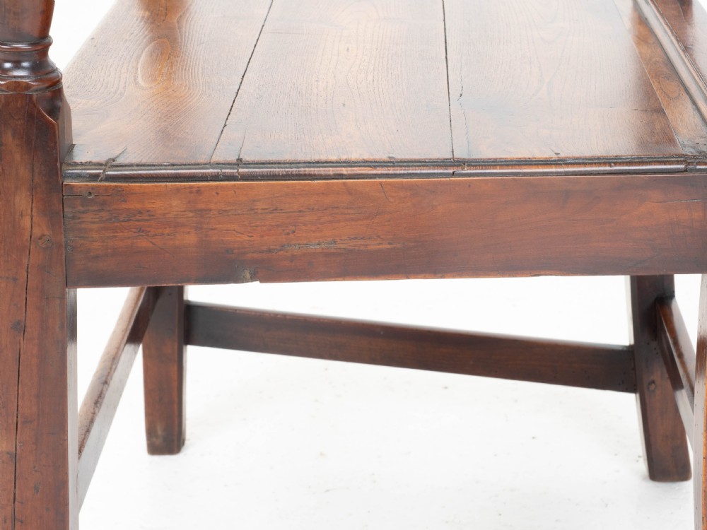 Georgian Fruitwood Country Carver Armchair C1800 (George III Farmhouse) View XIII