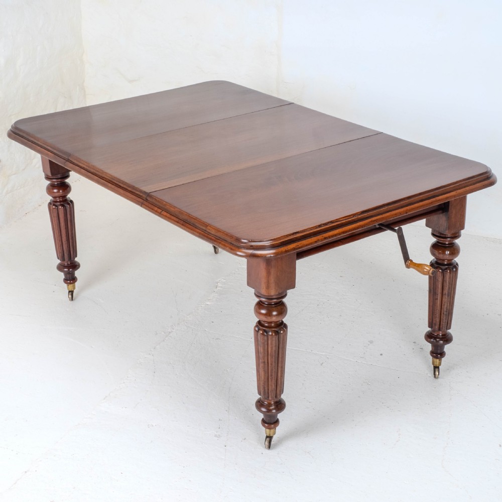 Victorian Small Mahogany Wind-out Extending Dining Table C1870 (Joseph Fitter)