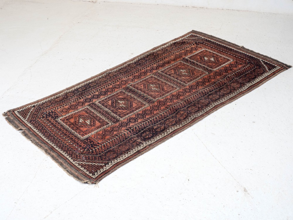 Baluch Afghan Rug - 6' x 3' (184x91cm Persian Baluchi Baluch) View II