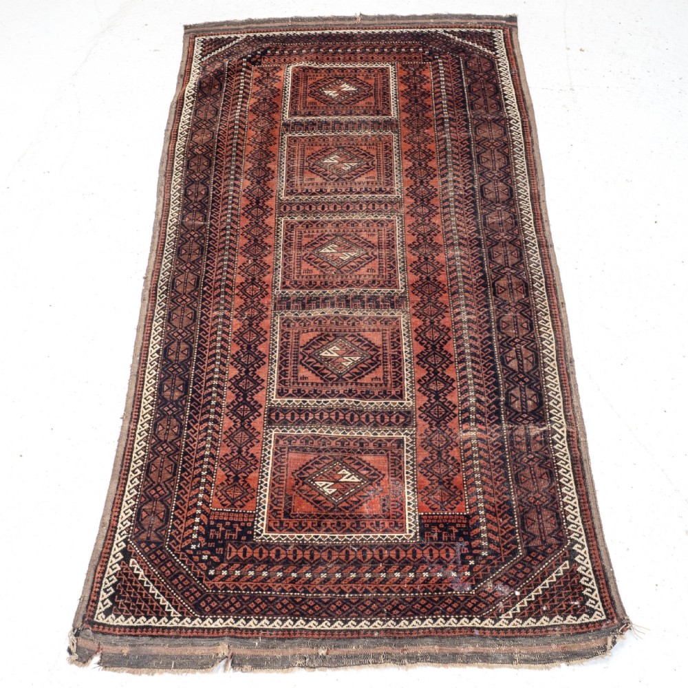 Baluch Afghan Rug - 6' x 3' (184x91cm Persian Baluchi Baluch) View III