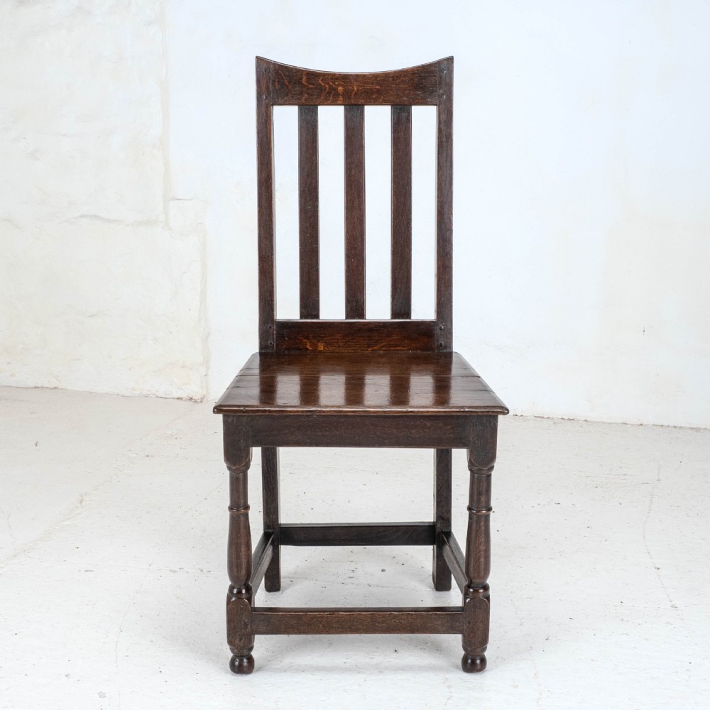 Georgian Dark Oak Country Side Chair Early C19th (George III Dining)