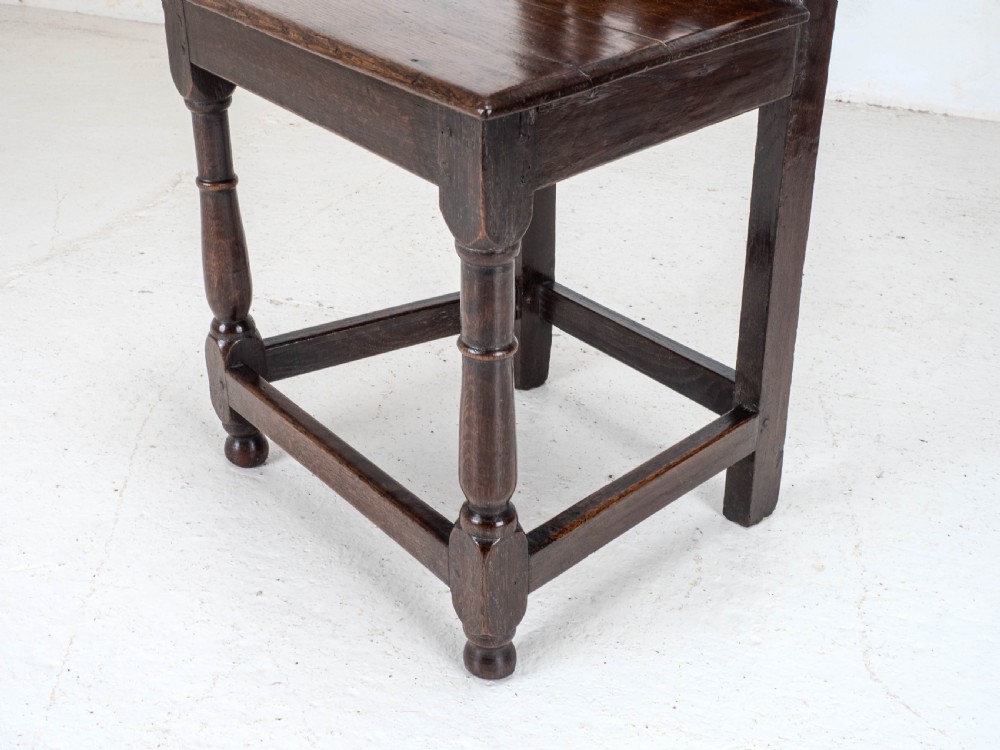 Georgian Dark Oak Country Side Chair Early C19th (George III Dining) View III